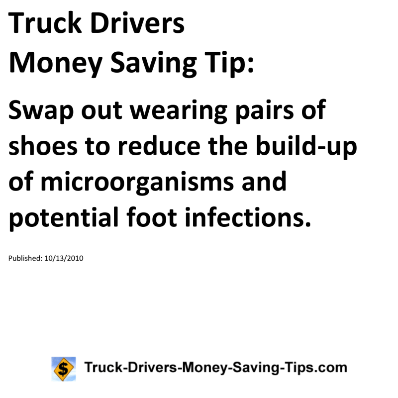 Truck Drivers Money Saving Tip for 10-13-2010