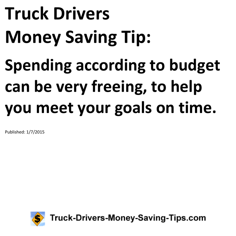 Truck Drivers Money Saving Tip for 01-07-2015