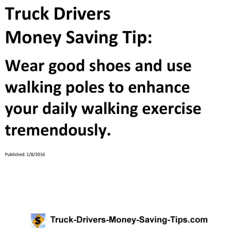 Truck Drivers Money Saving Tip for 01-08-2016