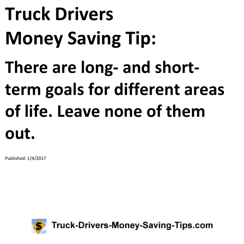 Truck Drivers Money Saving Tip for 01-04-2017