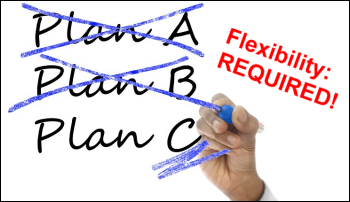 Working for and with a staffing agency requires flexibility.