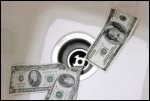 Money going down the drain.