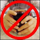 We urge you not to drink soft drinks.