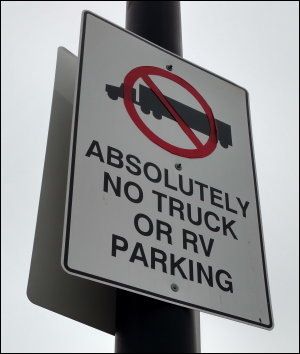 Absolutely no truck or RV parking.