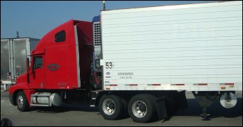 Photo of a truck with an emphasis on air resistance or drag.