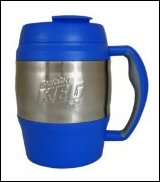 A blue Bubba Keg.