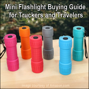 Mini Flashlight Buying Guide for Truckers and Travelers. Everbrite LED 6-pack shown courtesy of Amazon.com.