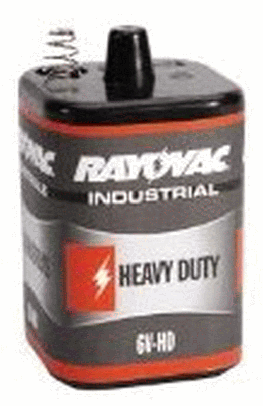 Heavy duty 6v lantern battery.