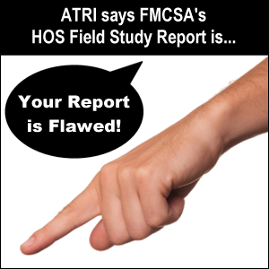 ATRI says FMCSA's HOS Field Study Report is Flawed