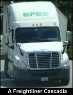 A Freightliner Cascadia customized for Epes Transport.