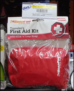 RoadPro first aid kit, front view.