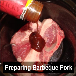 Preparing Barbeque Pork.