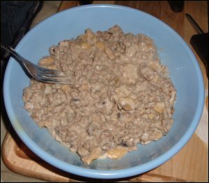 We fix beef stroganoff most often to ladle over some kind of cooked pasta.