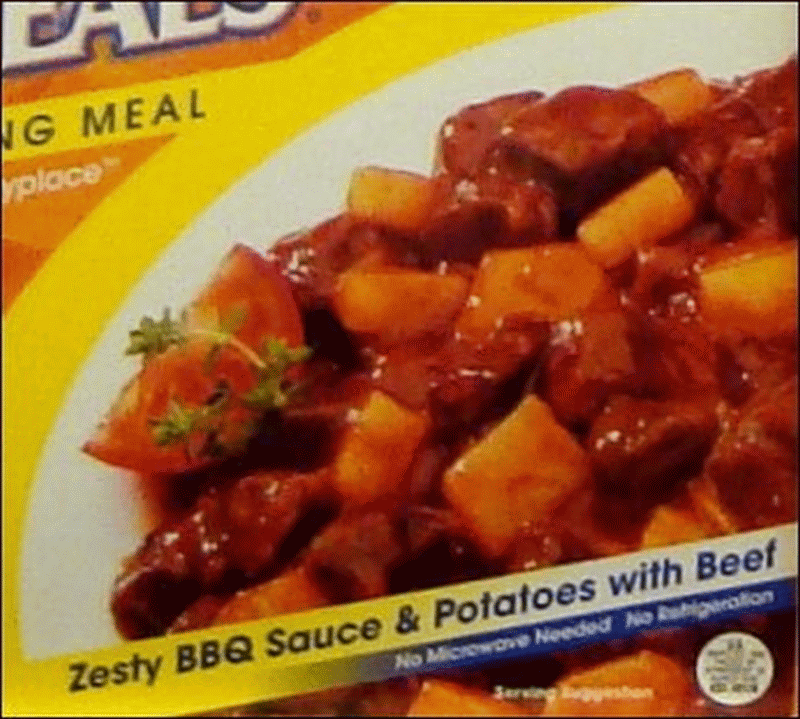 HeaterMeals: Zesty BBQ Sauce & Potatoes with Beef