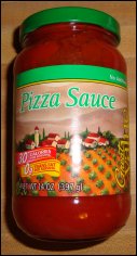 Store brand pizza sauce – front label.