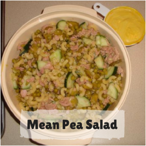 Mean Pea Salad without condiments added.