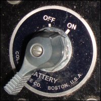 Freightliner trucks were redesigned so that the batteries can be disconnected at the turn of this switch.