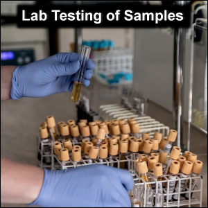 Lab Testing of Samples, symbolic of biometric screening.