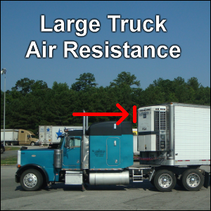 Large Truck Air Resistance