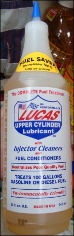 Lucas Upper Cylinder Lubricant quart front label