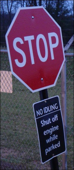 No idling sign