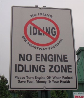 No idling sign