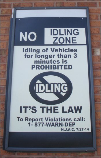 No idling sign