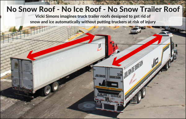 No snow roof, no ice roof, no snow trailer roof