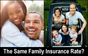 Should both families have to pay the same family insurance rate?