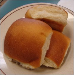 The rolls that we ate at the Buckhorn Restaurant at the Paulsboro Travel Plaza in Paulsboro, NJ.