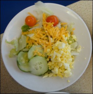 Vicki's salad at the Country Pride Restaurant at the TA in Wheeling, WV.