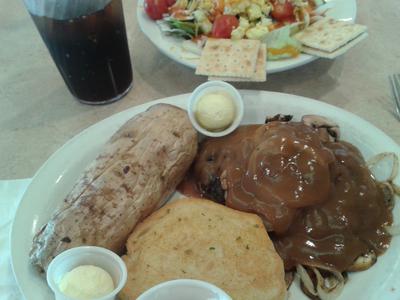 View of meal at Country Pride Restaurant at Travel Centers of Ameria in Hudson, Wisconsin
