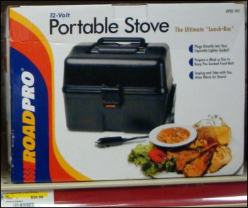 RoadPro 12v Portable In Car Stove Cooker Heater review by Stormcab 