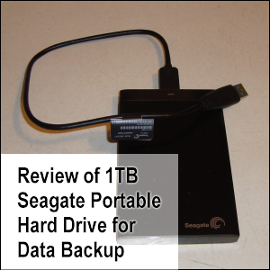 Seagate Portable Hard Drive with 1TB Space