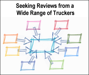 Seeking reviews from a wide range of truckers
