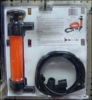Back of package of RoadPro Siphon/Pump