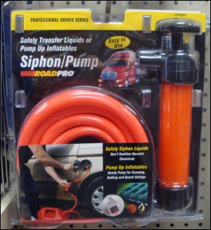 Front of package of RoadPro Siphon/Pump