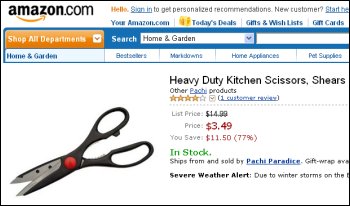 Heavy Duty Kitchen Scissors, Shears