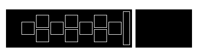 Illustration of view from top of how a beer load is supposed to be loaded on a truck, with a bulkhead and staggered pallets.