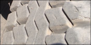 The tread pattern may require that you average two center numbers.