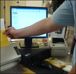 Scanning in another batch of papers using TripPak Express, this time with a scale ticket.