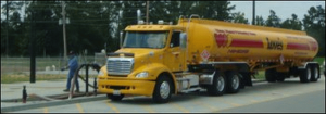 Fuels are often delivered by local truck drivers.