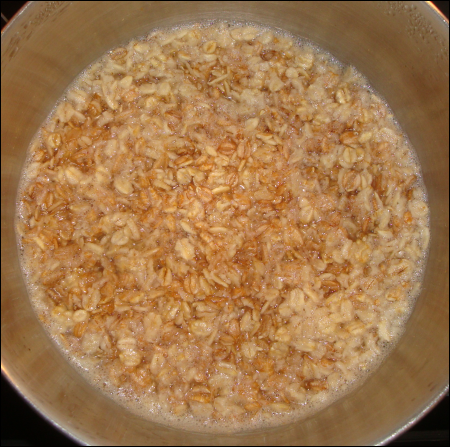 How the multi grain cereal looked after both the cooking and standing time frames stated on the label.