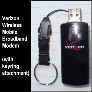 Verizon Wireless Mobile Broadband Modem (with keyring attachment)