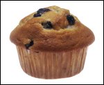 Blueberry muffin.