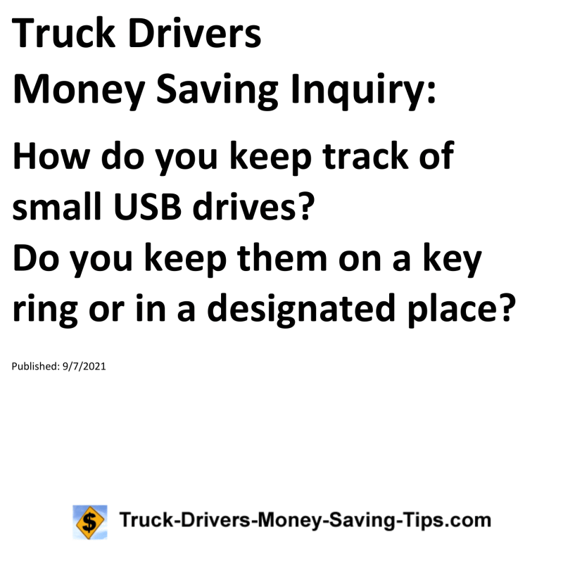 Truck Drivers Money Saving Inquiry for 09-07-2021