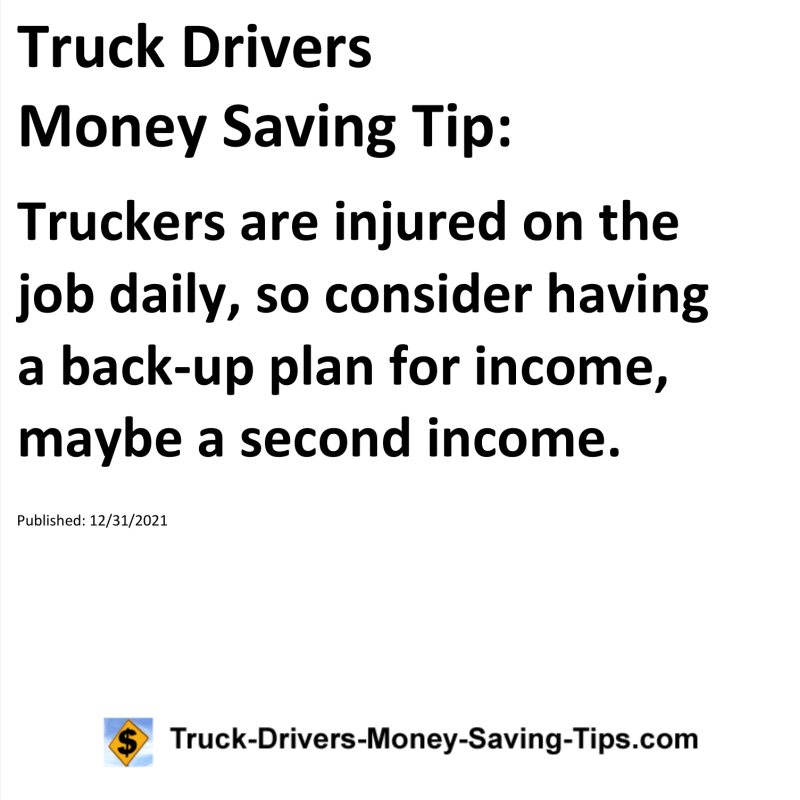 Truck Drivers Money Saving Tip for 12-31-2021