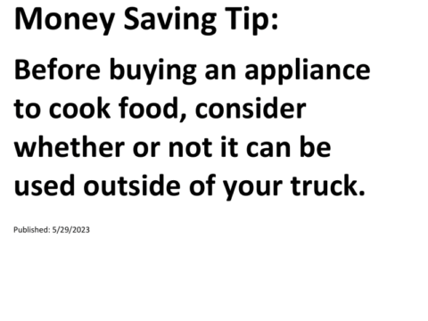 Truck Drivers Money Saving Tip for 05-29-2023