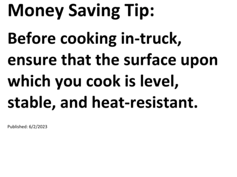 Truck Drivers Money Saving Tip for 06-02-2023