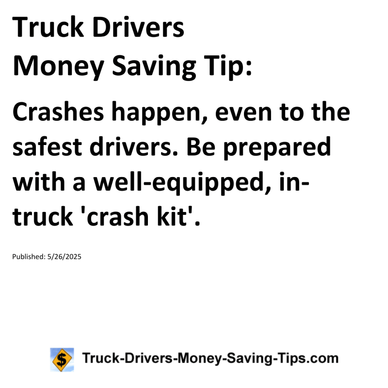 Truck Drivers Money Saving Tip for May 26, 2025
